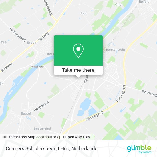 Cremers Schildersbedrijf Hub map