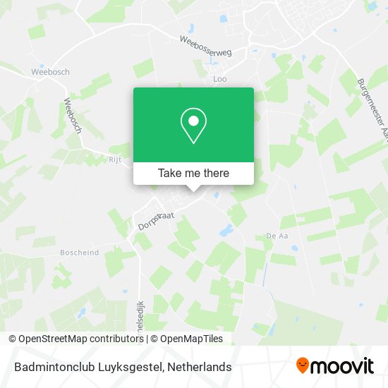 Badmintonclub Luyksgestel map