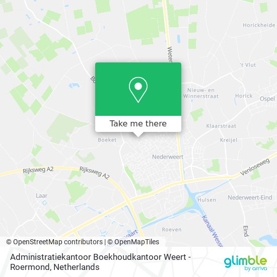 Administratiekantoor Boekhoudkantoor Weert - Roermond Karte