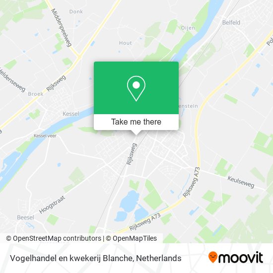 Vogelhandel en kwekerij Blanche map