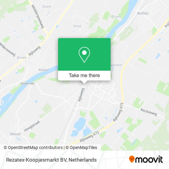 Rezatex-Koopjesmarkt BV Karte