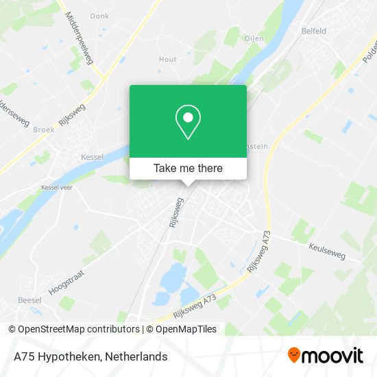 A75 Hypotheken map
