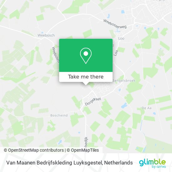 Van Maanen Bedrijfskleding Luyksgestel map