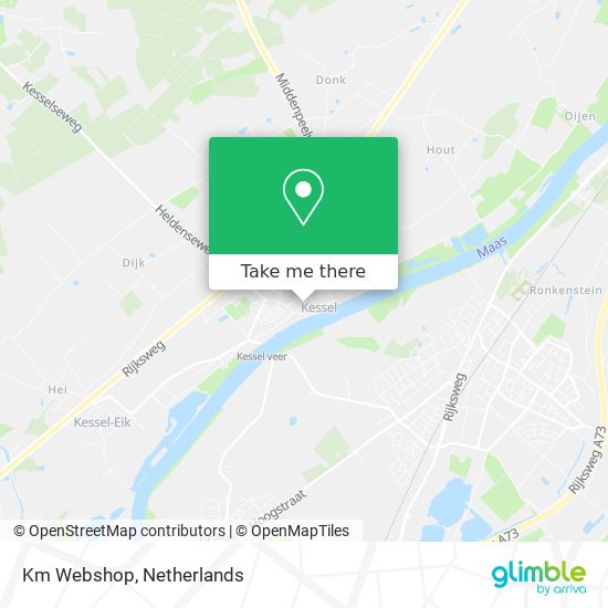 Km Webshop map