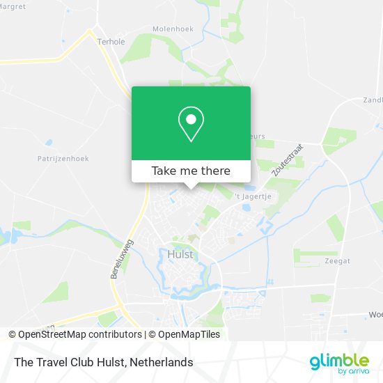 The Travel Club Hulst map