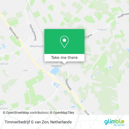 Timmerbedrijf G van Zon map