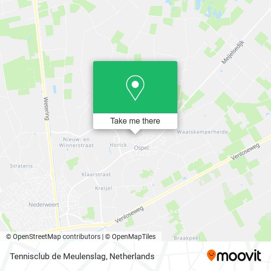 Tennisclub de Meulenslag map