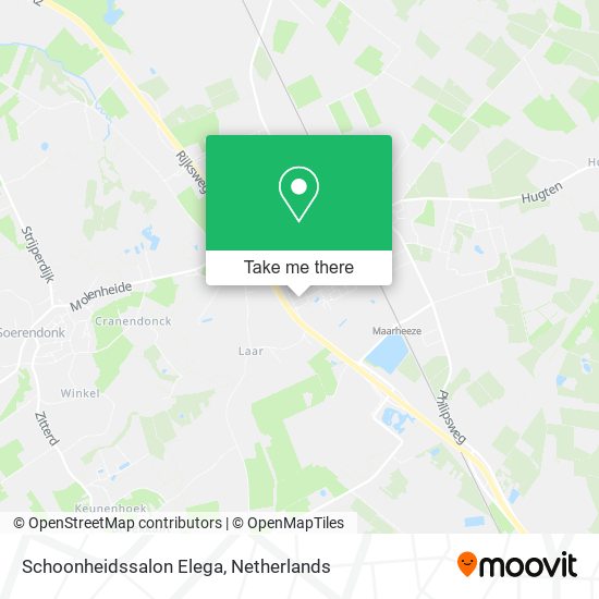 Schoonheidssalon Elega map