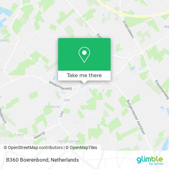 B360 Boerenbond map