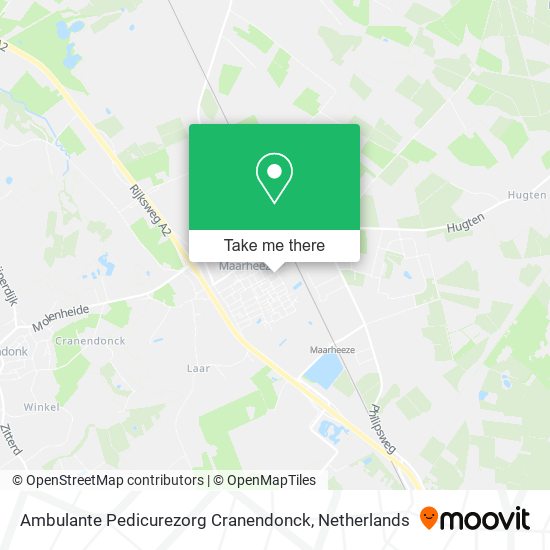 Ambulante Pedicurezorg Cranendonck map