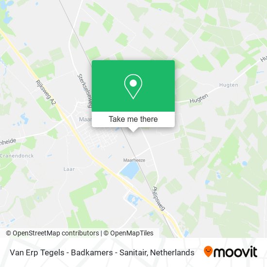 Van Erp Tegels - Badkamers - Sanitair map