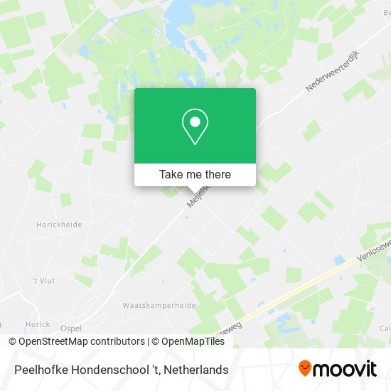 Peelhofke Hondenschool 't map