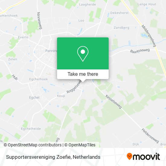 Supportersvereniging Zoefie map