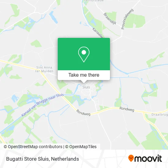 Bugatti Store Sluis map