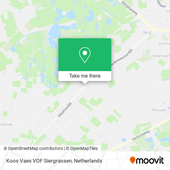 Koos Vaes VOF Siergrassen map