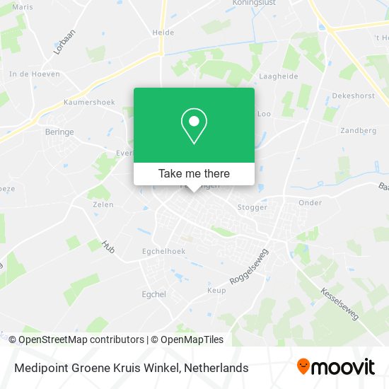 Medipoint Groene Kruis Winkel Karte