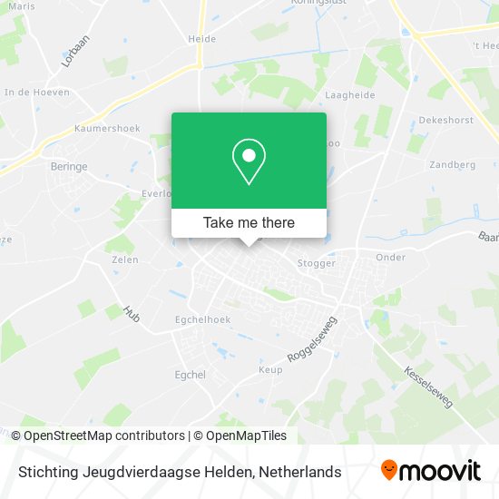 Stichting Jeugdvierdaagse Helden Karte