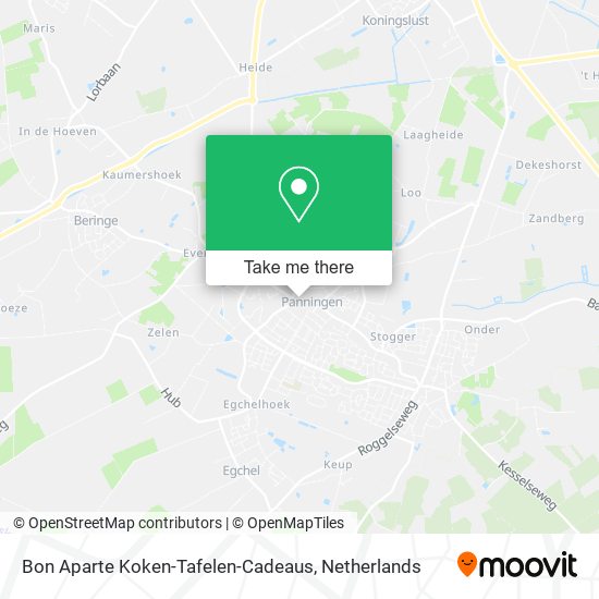 Bon Aparte Koken-Tafelen-Cadeaus Karte
