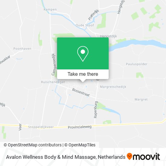 Avalon Wellness Body & Mind Massage map