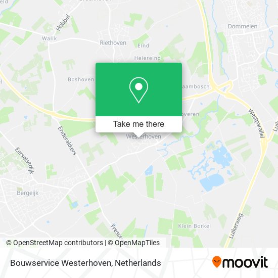 Bouwservice Westerhoven map