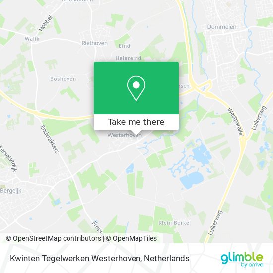 Kwinten Tegelwerken Westerhoven Karte