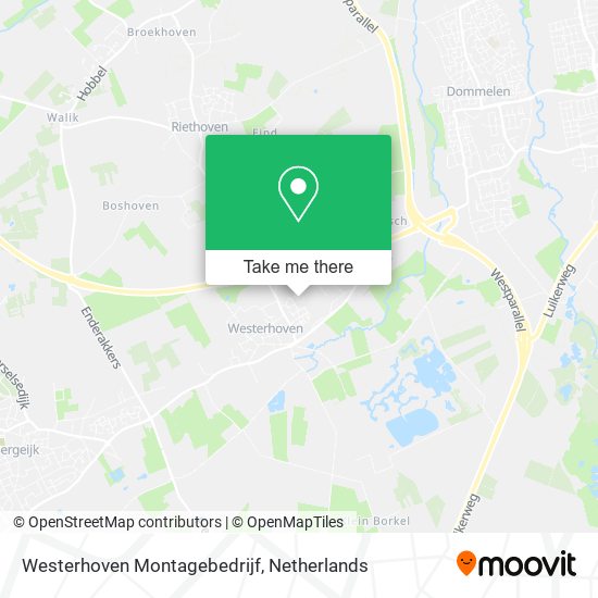 Westerhoven Montagebedrijf map