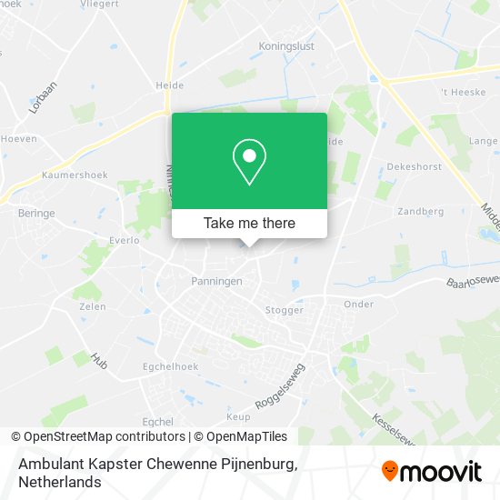 Ambulant Kapster Chewenne Pijnenburg map
