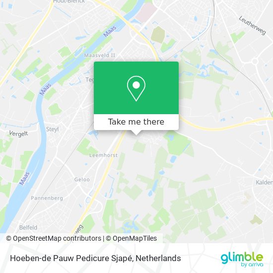 Hoeben-de Pauw Pedicure Sjapé map