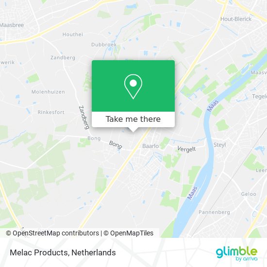 Melac Products map