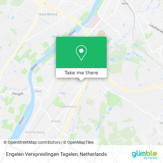 Engelen Verspreidingen Tegelen map