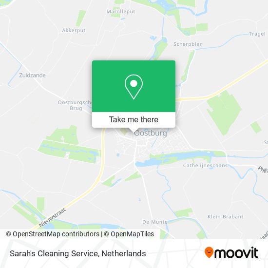 Sarah's Cleaning Service map