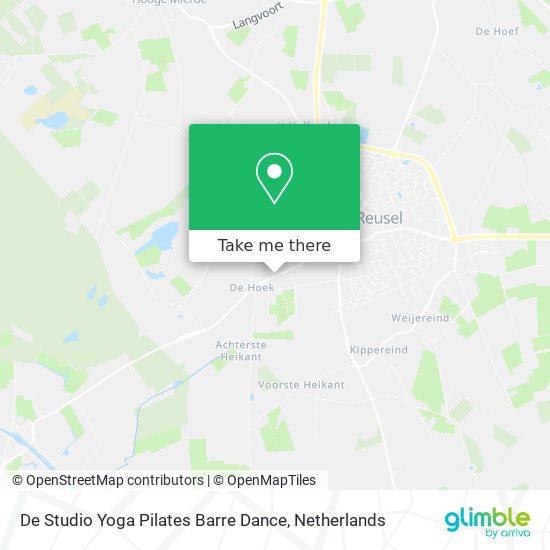 De Studio Yoga Pilates Barre Dance map