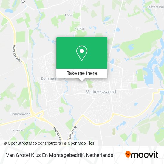 Van Grotel Klus En Montagebedrijf Karte