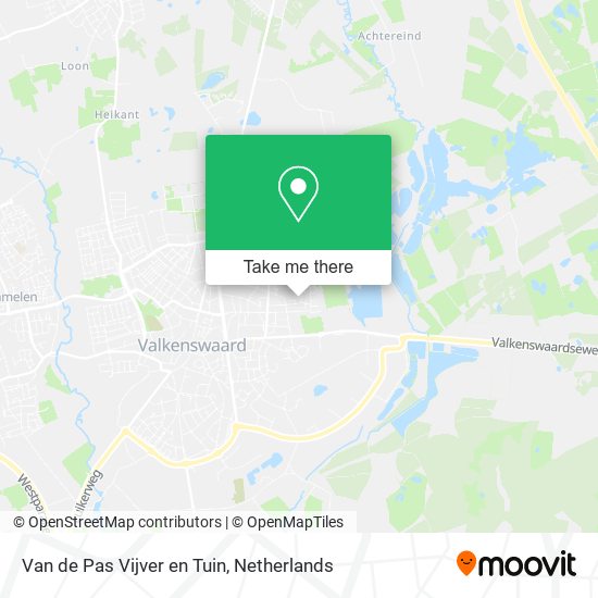 Van de Pas Vijver en Tuin map