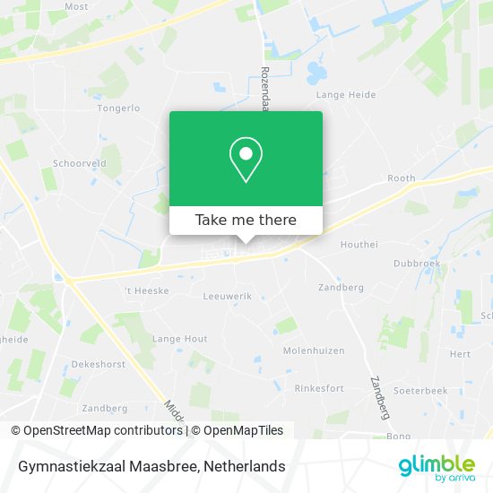 Gymnastiekzaal Maasbree map