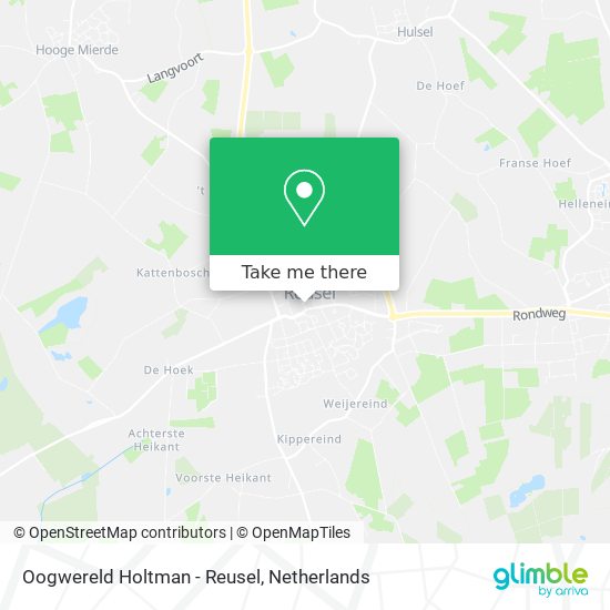 Oogwereld Holtman - Reusel map