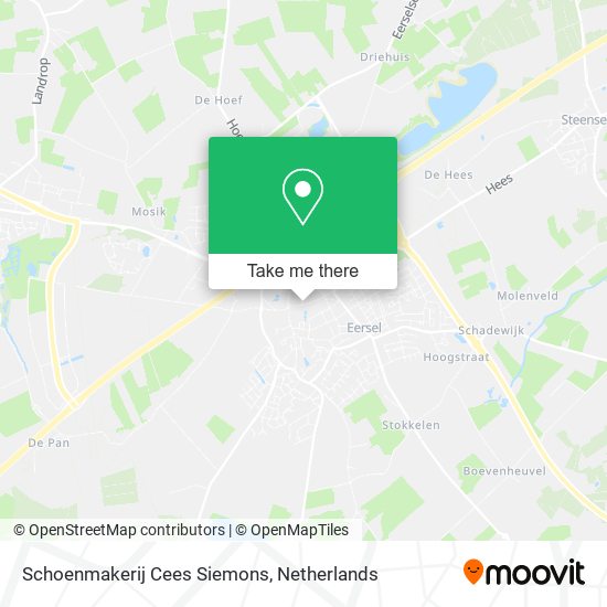 Schoenmakerij Cees Siemons map