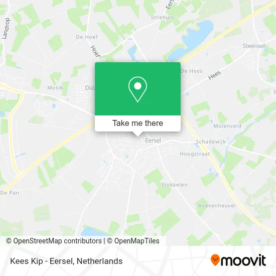 Kees Kip - Eersel map