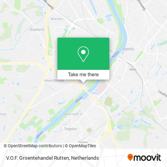 V.O.F. Groentehandel Rutten map