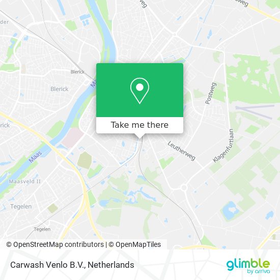 Carwash Venlo B.V. map