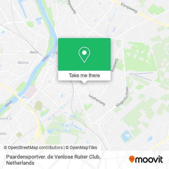 Paardensportver. de Venlose Ruiter Club map