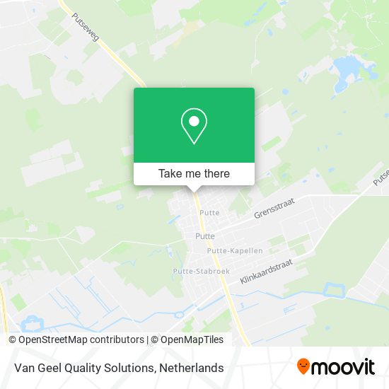 Van Geel Quality Solutions map