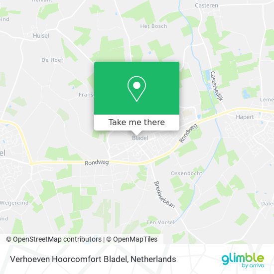 Verhoeven Hoorcomfort Bladel map