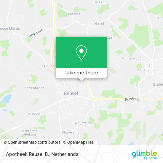 Apotheek Reusel B. map