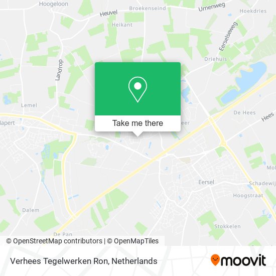 Verhees Tegelwerken Ron map