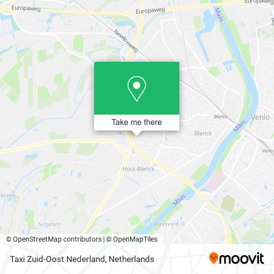 Taxi Zuid-Oost Nederland Karte