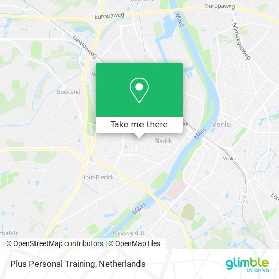 Plus Personal Training map