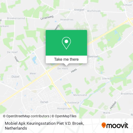 Mobiel Apk Keuringsstation Piet V.D. Broek Karte