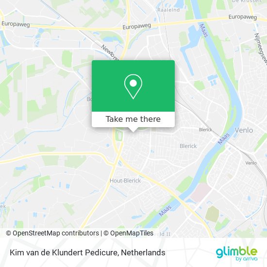 Kim van de Klundert Pedicure Karte