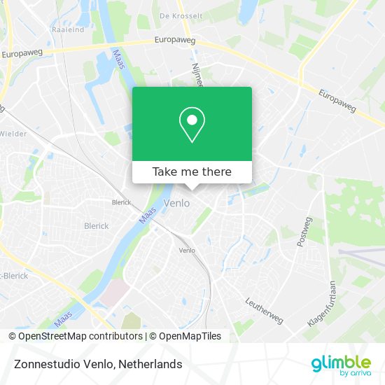Zonnestudio Venlo map
